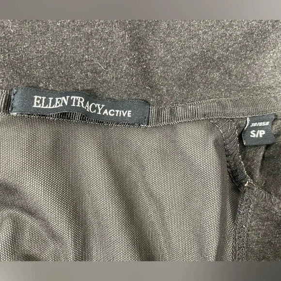 Ellen Tracy Active  Zip Up Jacket Mesh Back Charcoal Size Small - Picture 7 of 10